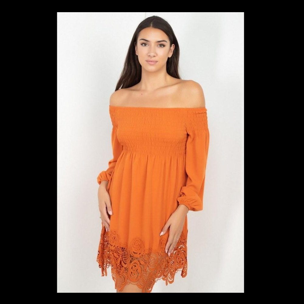 Adorable Off Shoulder Lace Dress